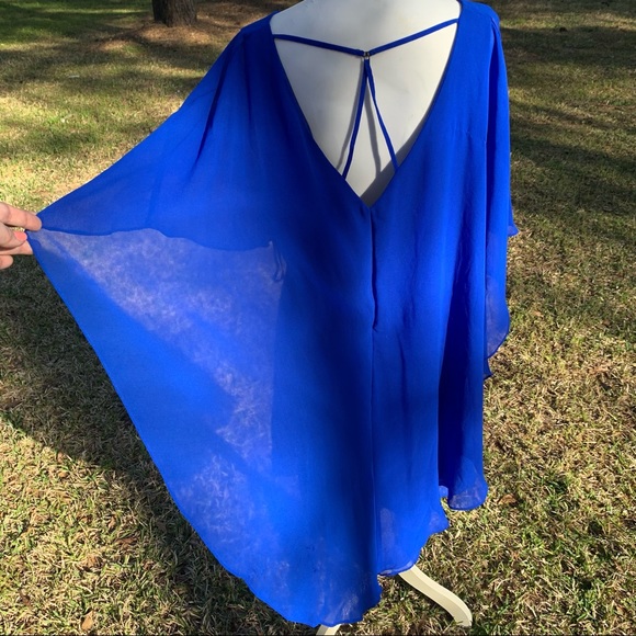 NWT City Chic dress caplet in ultra blue size Large - Picture 5 of 16